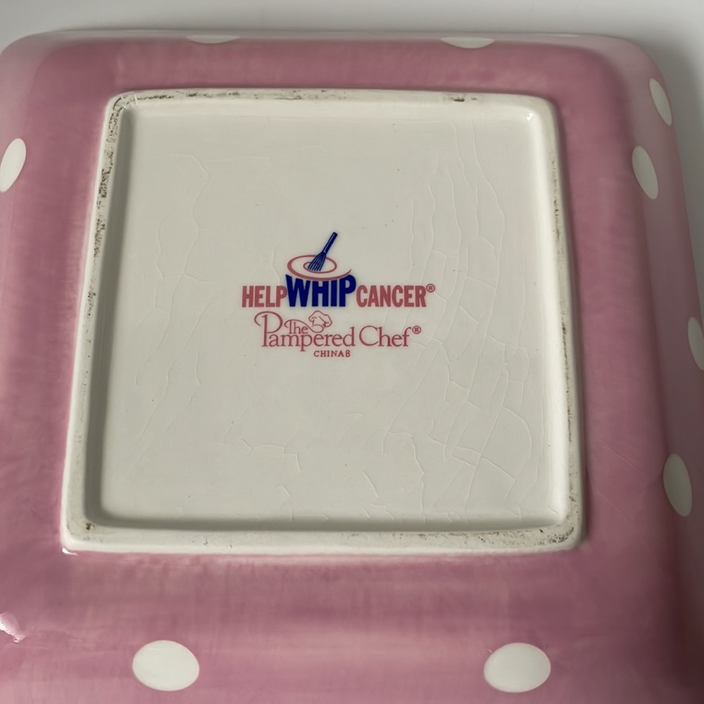 The Pampered Chef Help Whip Cancer Mug and Plate - Picture 3 of 7